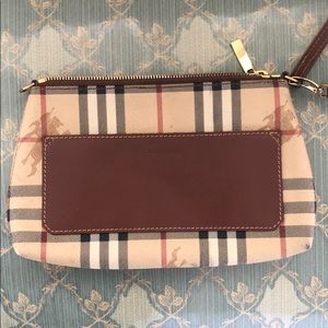 Classic Burberry Wristlet Clutch